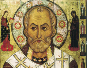 St. Nicholas "Lipensky" (1294 Russian icon) Born 15 March 270 Patara, Lycia et Pamphylia, Asia Minor (modern-day Turkey) Died 6 December 343 (aged 73) Myra, Lycia