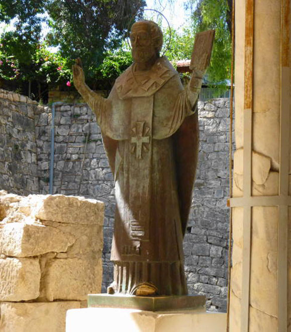 Statue of St. Nicholas at Church