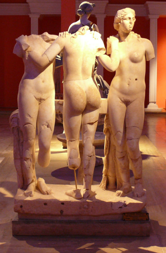 Three Graces in Antalya Archaeological Museum