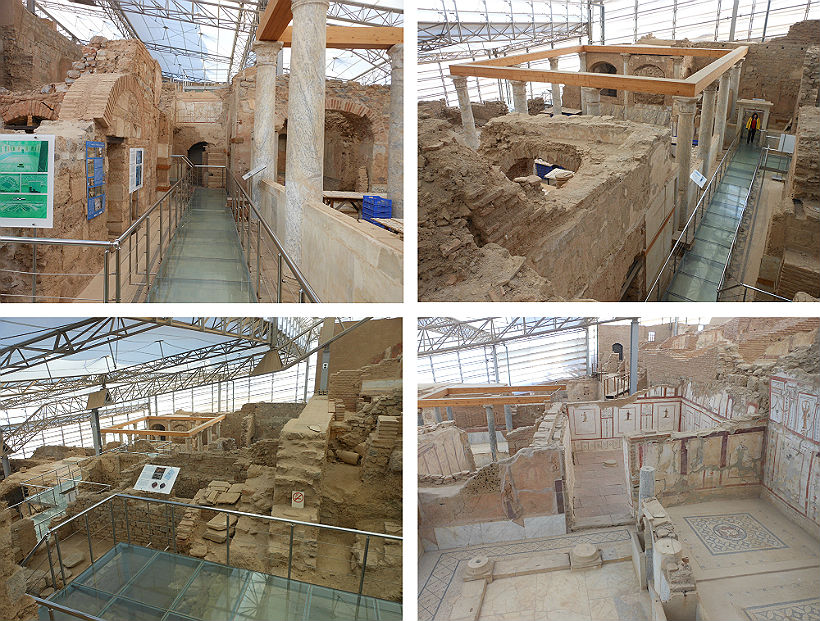 Houses on the slopes in Ephesus